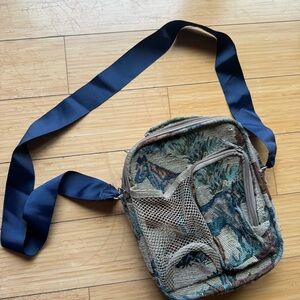 Vintage horse tapestry crossbody